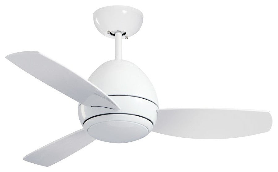 Curva 44" Fan, White