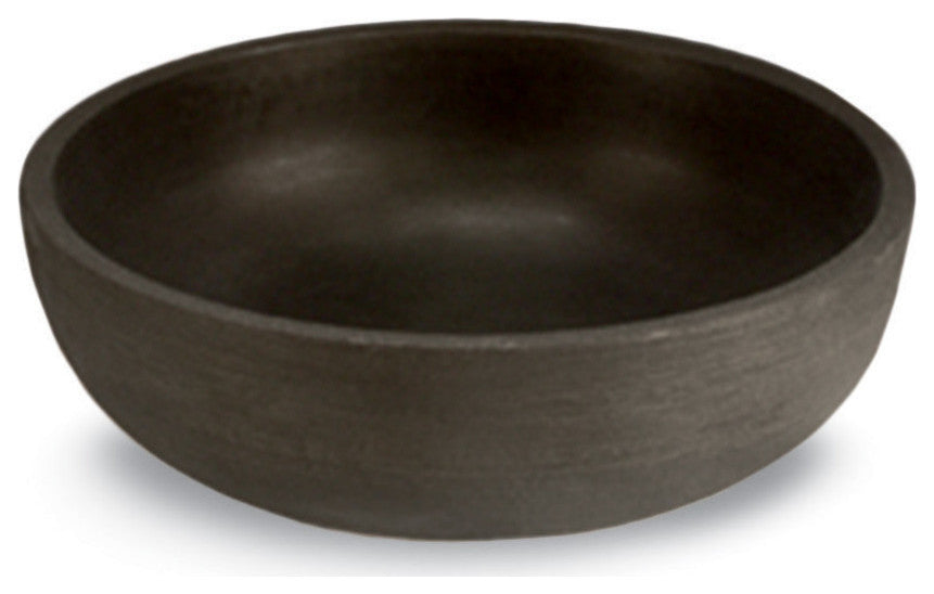 Orinoco Double Walled Indoor/Outdoor Bowl Planter Pot, Old Bronze, 22"
