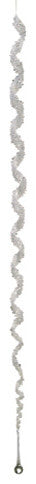 Simply Elegant Spiral Winter Icicle Drop Christmas Ornament, 43"