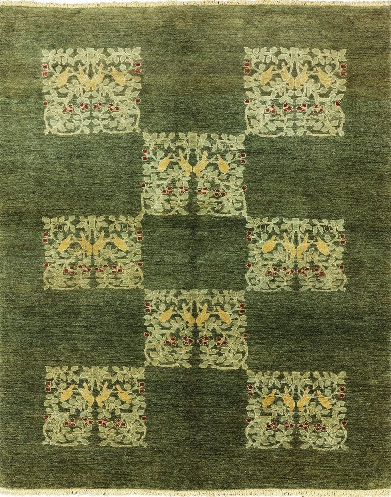 Oriental Chobi Hand Knotted Area Rug 6'x8', P2603
