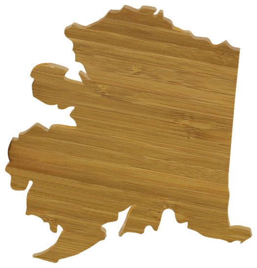 State Shaped Cutting Boards, Brown Richlite, Alaska
