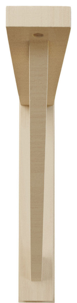 2 1/2"W x 14 3/4"D x 14 1/4"H Traditional Shelf Bracket, Rubberwood