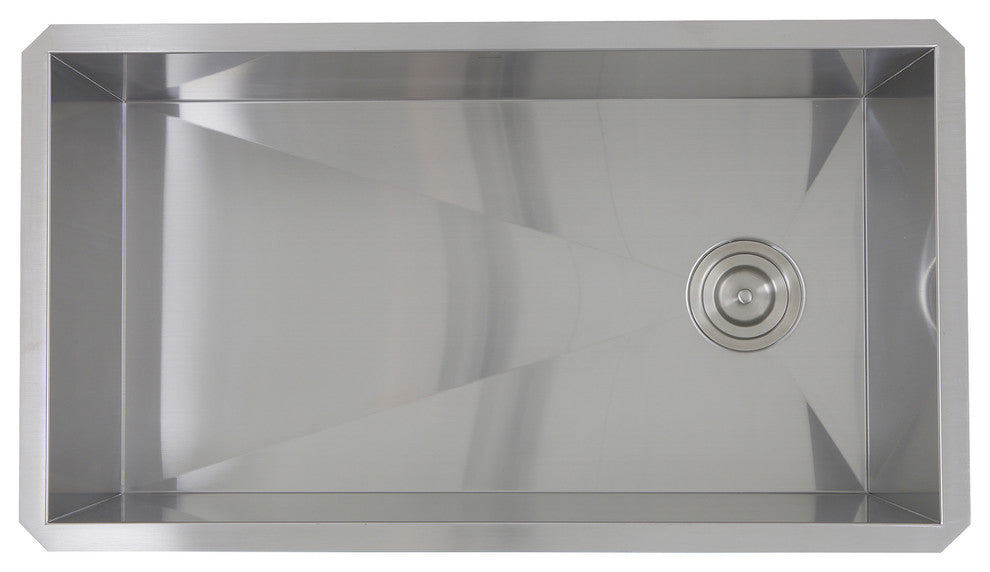 Nantucket Sinks 32" Pro Series Rectangle Undermount Stainless Steel Kitchen Sink