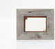 5X7 Barnwood Frame with Corner Image Rusted Metal Mat, 5x7, Horse
