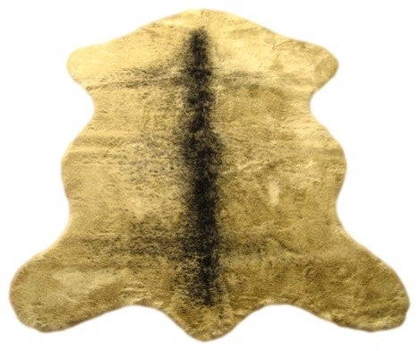 Classic Grizzly Bear Pelt, Faux Fur Rug, 56"x79"