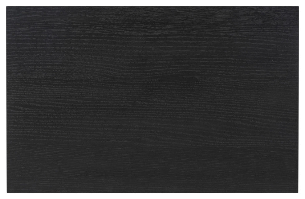 Safavieh Couture Deziree Wood 2 Drawer Nightstand, Black