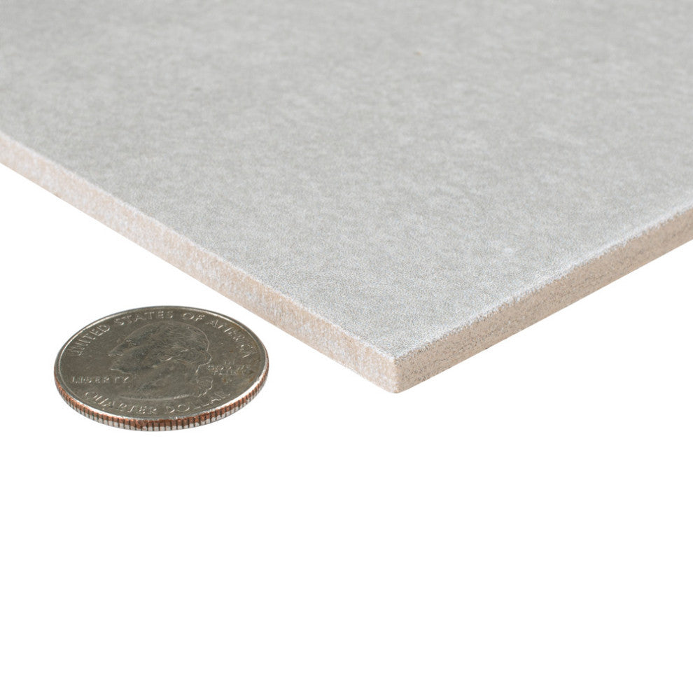Twenties Ceramic Floor and Wall Tile, Plain Gray