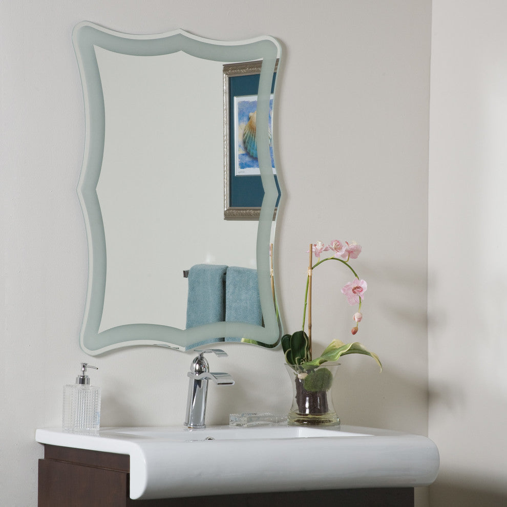 Coquette Frameless Bathroom Mirror