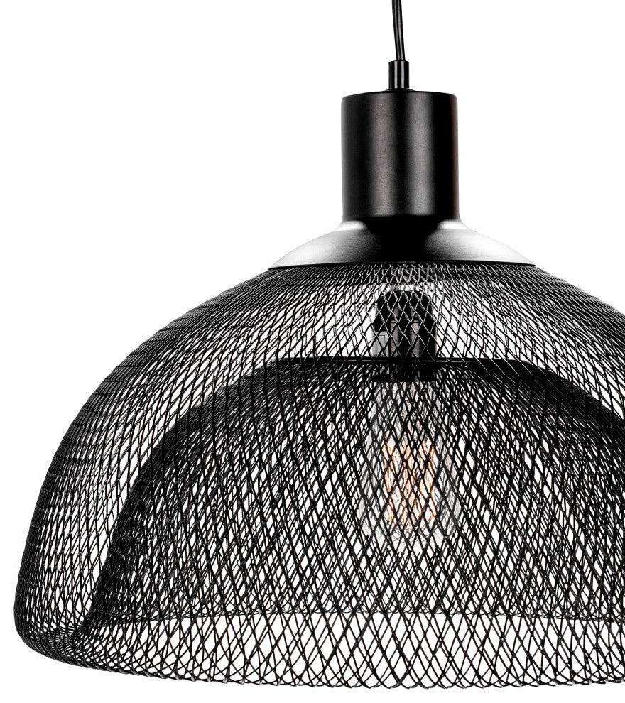 Polaris Pendant Light, Black, Large 18"