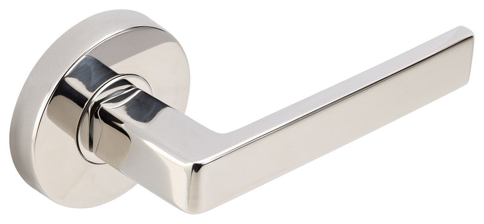 Tokyo Lever, Tubular Passage, Backset, Polished Stainless Steel, 2-3/4" Backset