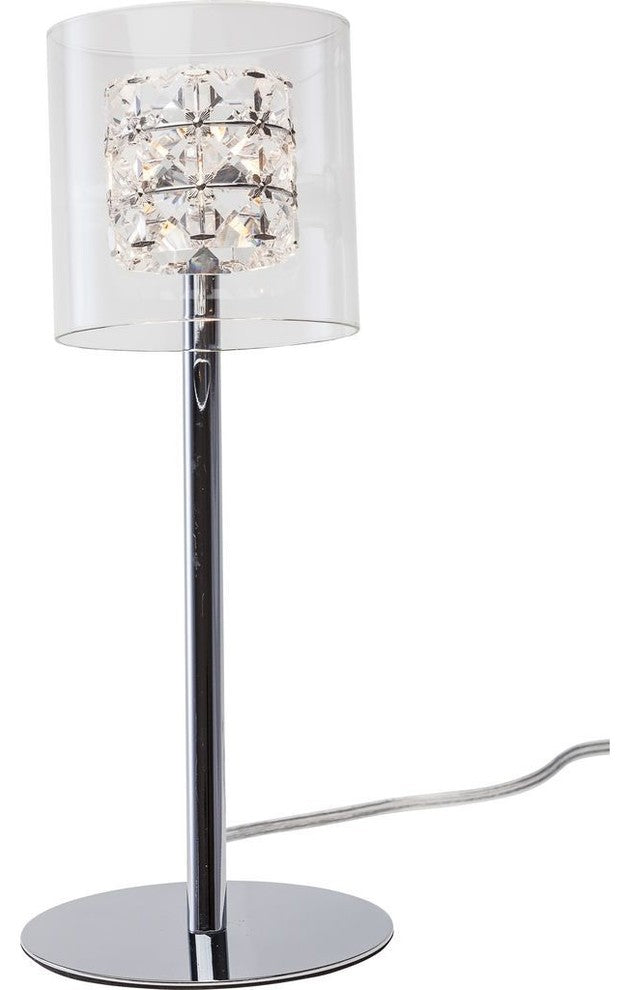 Nuevo Living Elsa Lighting Desk Lamp, Clear Glass