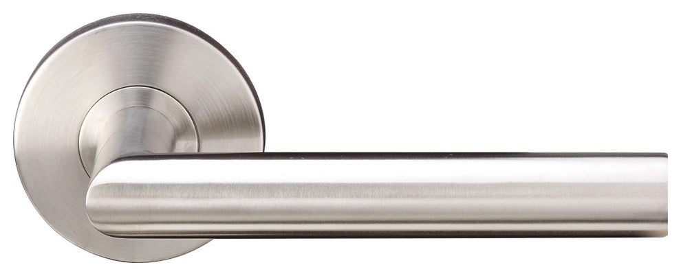 Frankfurt Lever Half Passage, Right Hand, Satin Stainless Steel, 2-3/4" Backset
