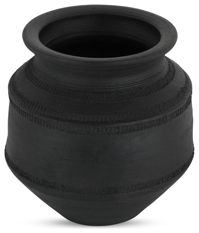 Astra Vessel Black Terracotta