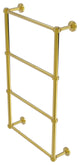 Waverly Place 4 Tier 30" Ladder Towel Bar with Groovy Detail, Polished Brass