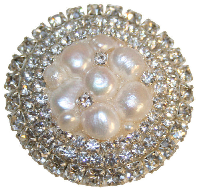 Glamour Drawer Knob, Ivory, 1.5"