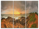"Sunrise at Romantic Beach at Sri Lanka" Metal Wall Art, 3 Panels, 36"x28"