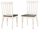 Joanna Two Tone Side Chair, Set of 2, Counter Chair