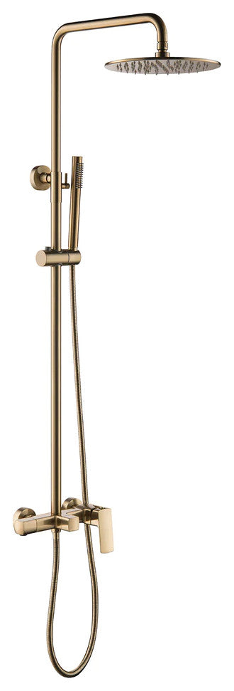 Rain Shower System with Tub Spout and High Pressure 10" Rain Shower Head RB0880