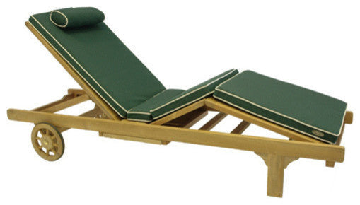 Somerset Chaise Lounger With Cushions, Cushion: Canvas