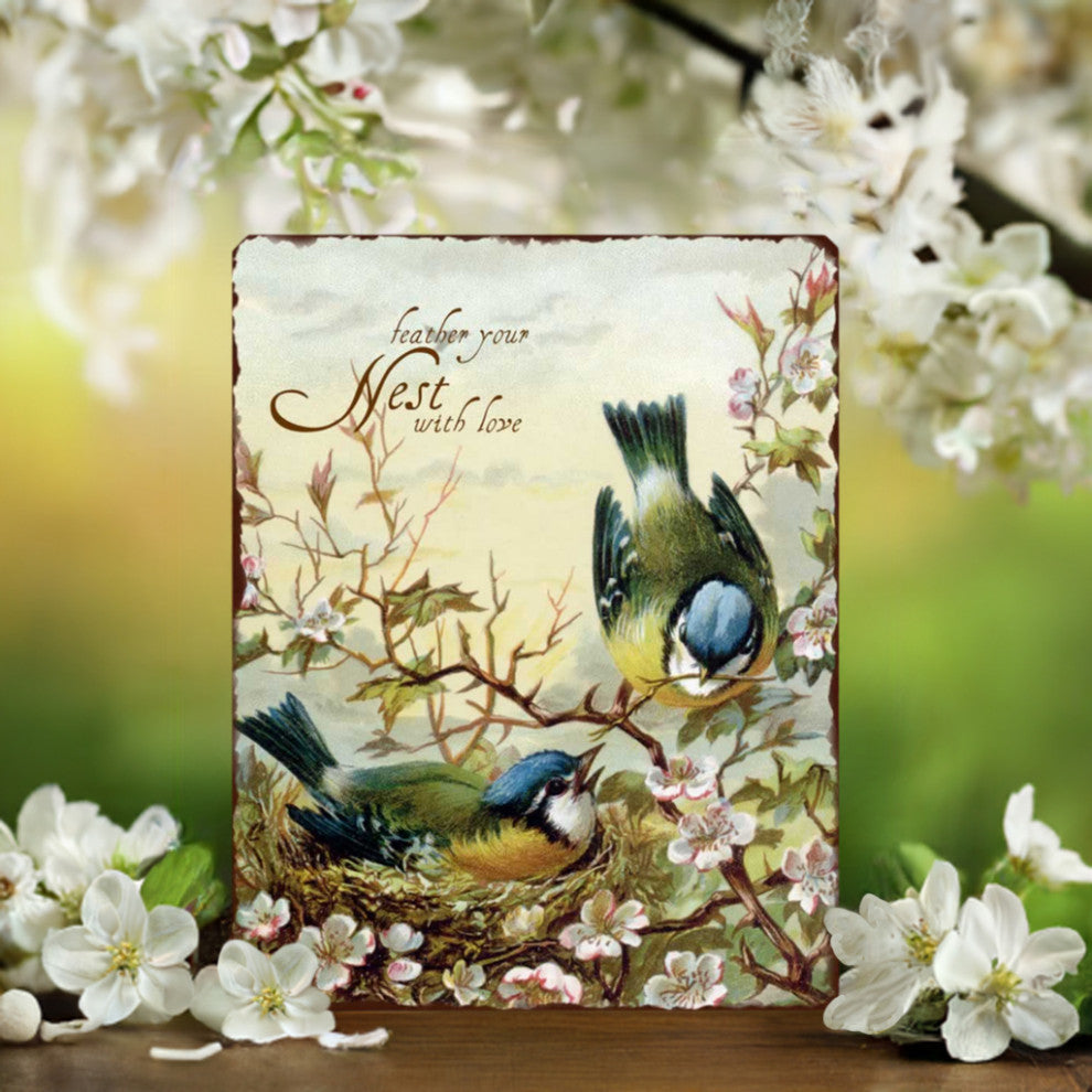 Victorian Birds Nesting Sign
