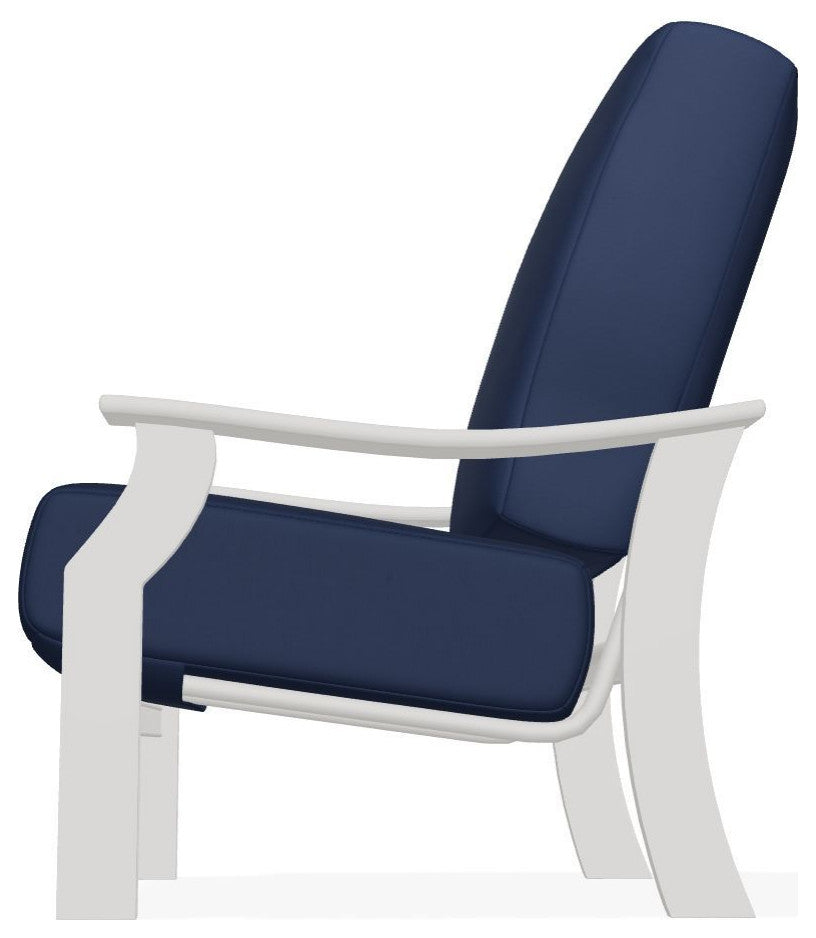St. Catherine Deep Seat Outdoor Armchair, Navy/Snow