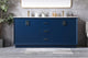 72" Double Bathroom Vanity, Blue