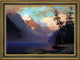 Albert Bierstadt Evening Glow Lake Louise Framed Premium Canvas Print, 18"x27"