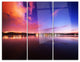 "Night Sky Reflection in River" Photo Metal Wall Art, 3 Panels, 36"x28"