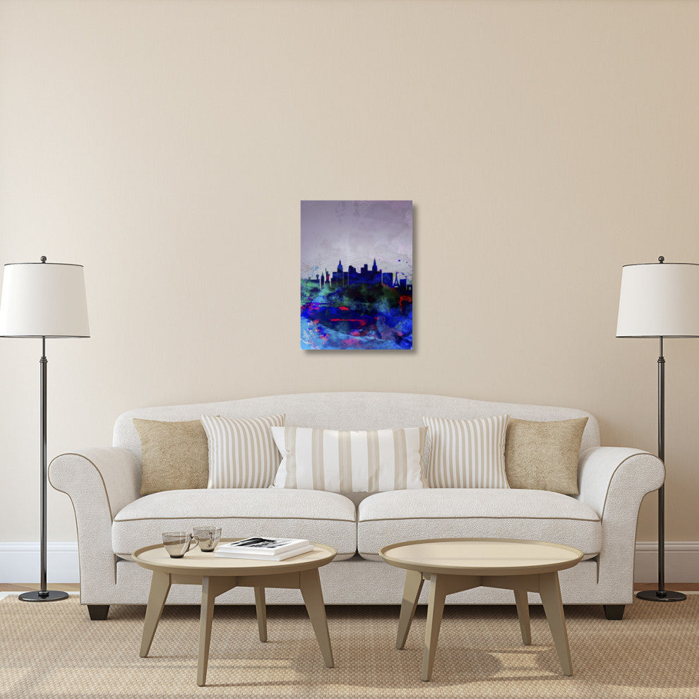"Las Vegas Watercolor Skyline" Fine Art Print