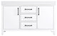 Home Living 54" Double Bathroom Vanity, White