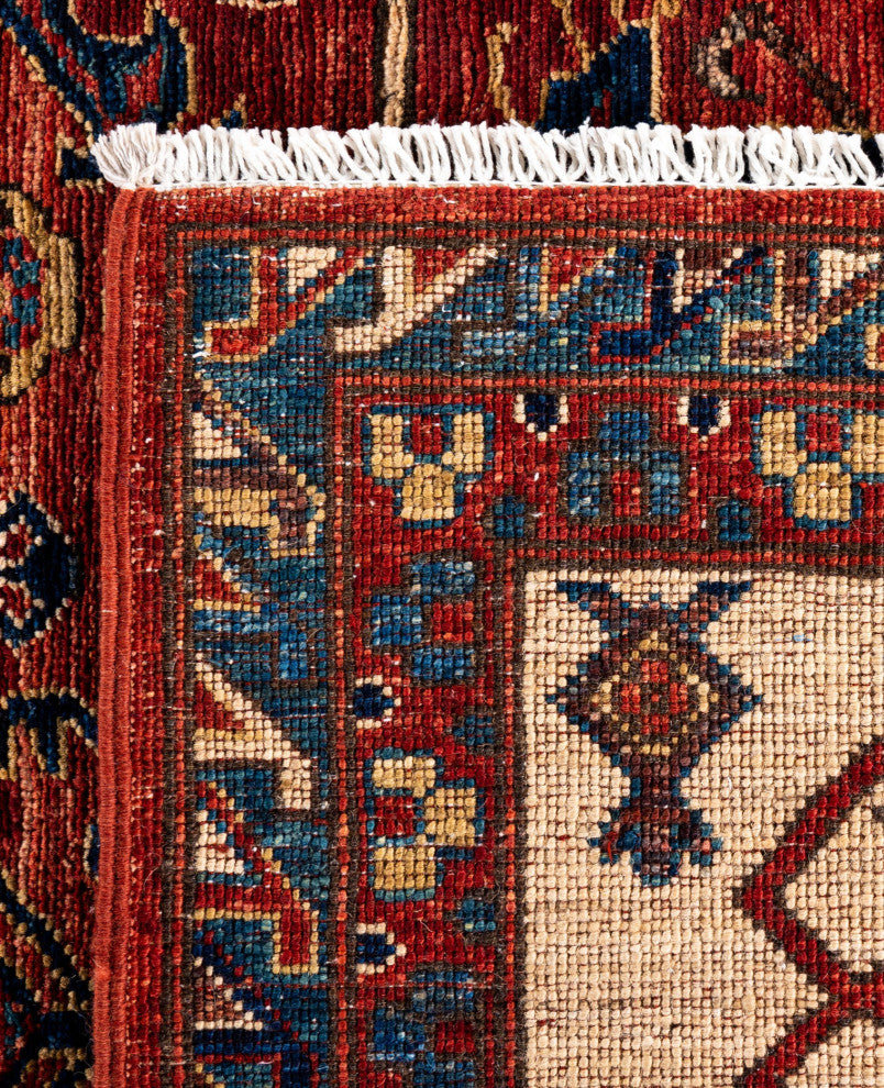Serapi One-of-a-Kind Hand-Knotted Area Rug Red, 9'0" x 12'0"