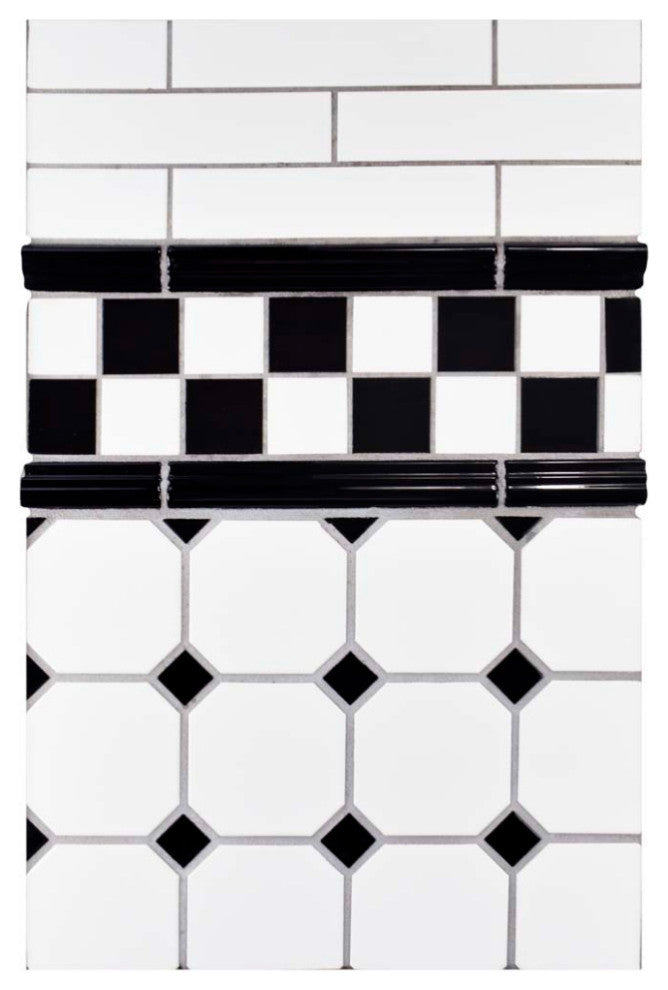 Nero Brillo Zen Ceramic Wall Trim