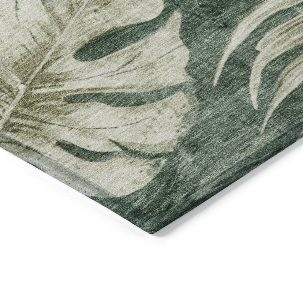 Machine Washable Indoor/Outdoor Chantille ACN1887 Fern 3' x 5' Rug