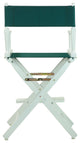 024" Director's Chair White Frame-Hunter Green Canvas
