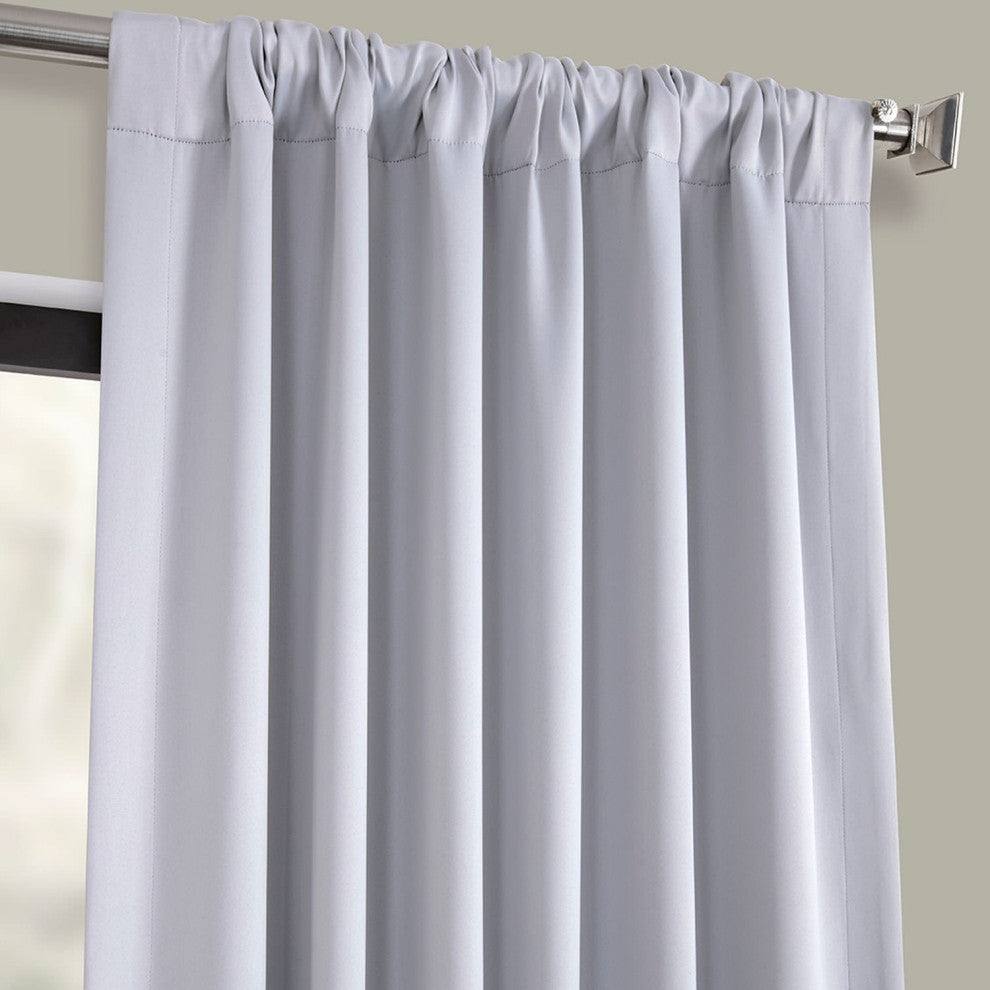 Fog Gray Room Darkening Curtain, Set of 2, 50"x120"