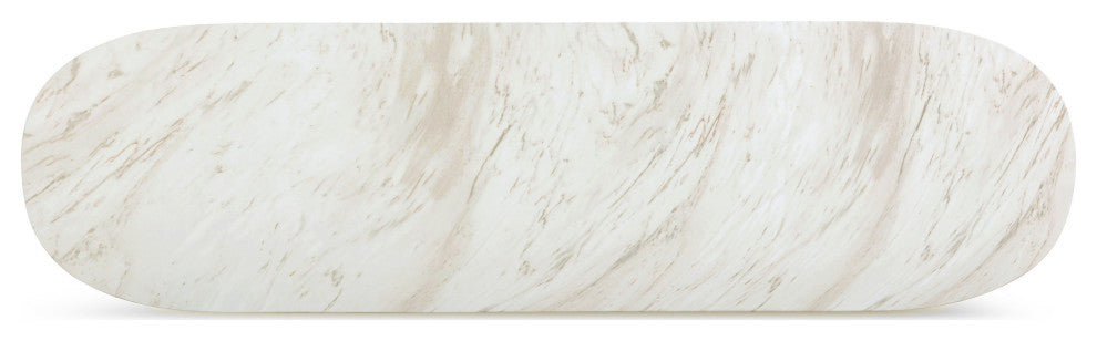 Esme Faux Marble Indoor/Outdoor Long Console Table