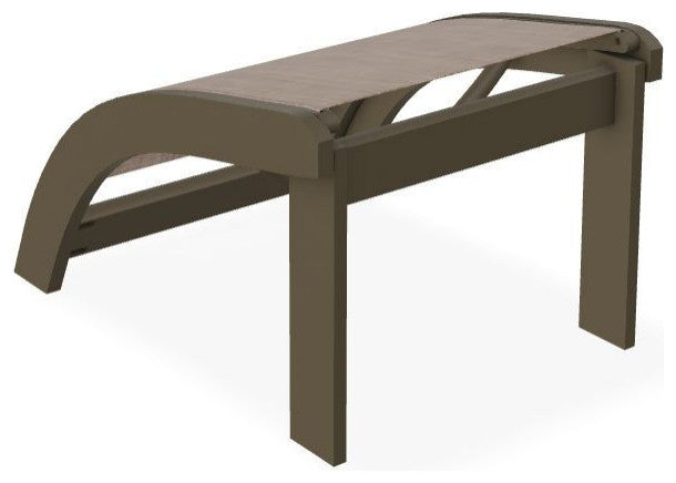 Adirondack Sling Outdoor Ottoman, Augustine Fennel/Beachwood