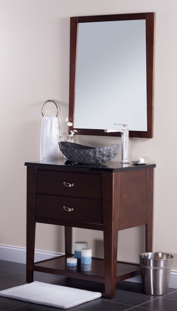 Novatto NOSV-AS Absolute Natural Oval Granite Slipper Vessel Sink