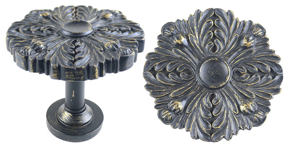 Urbanest Set of 2 Large Eve Drapery Medallion Holdback, Burnt Gold