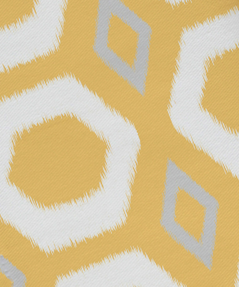 More Hugs And Kisses Geometric Print Napkin, Lemon, Set of 4