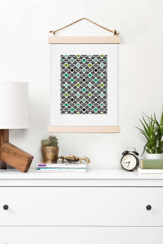 Deny Designs Karen Harris Coming  Undone In Succulent Dark Art Print