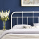 Alessia Full Metal Headboard - White