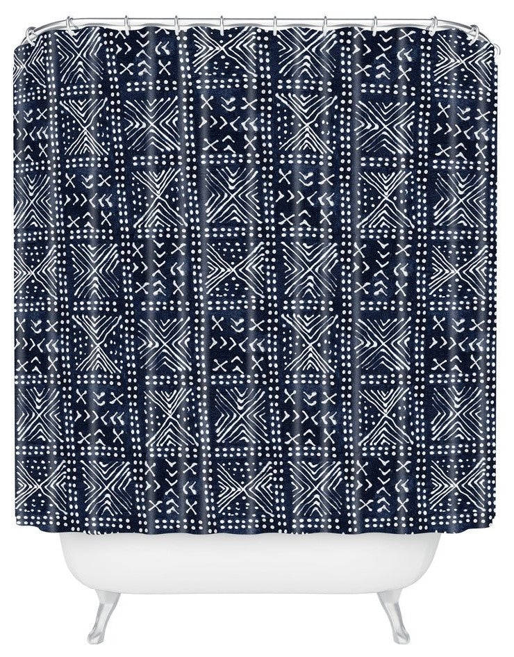 Dash And Ash Just Moody Shower Curtain, 72"x69"