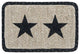 Black Star Wicker Weave Placemat 13"x19"