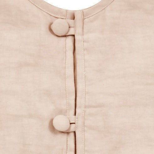 Pastel Snowflakes Christmas Tree Skirt in Natural Linen, 60"