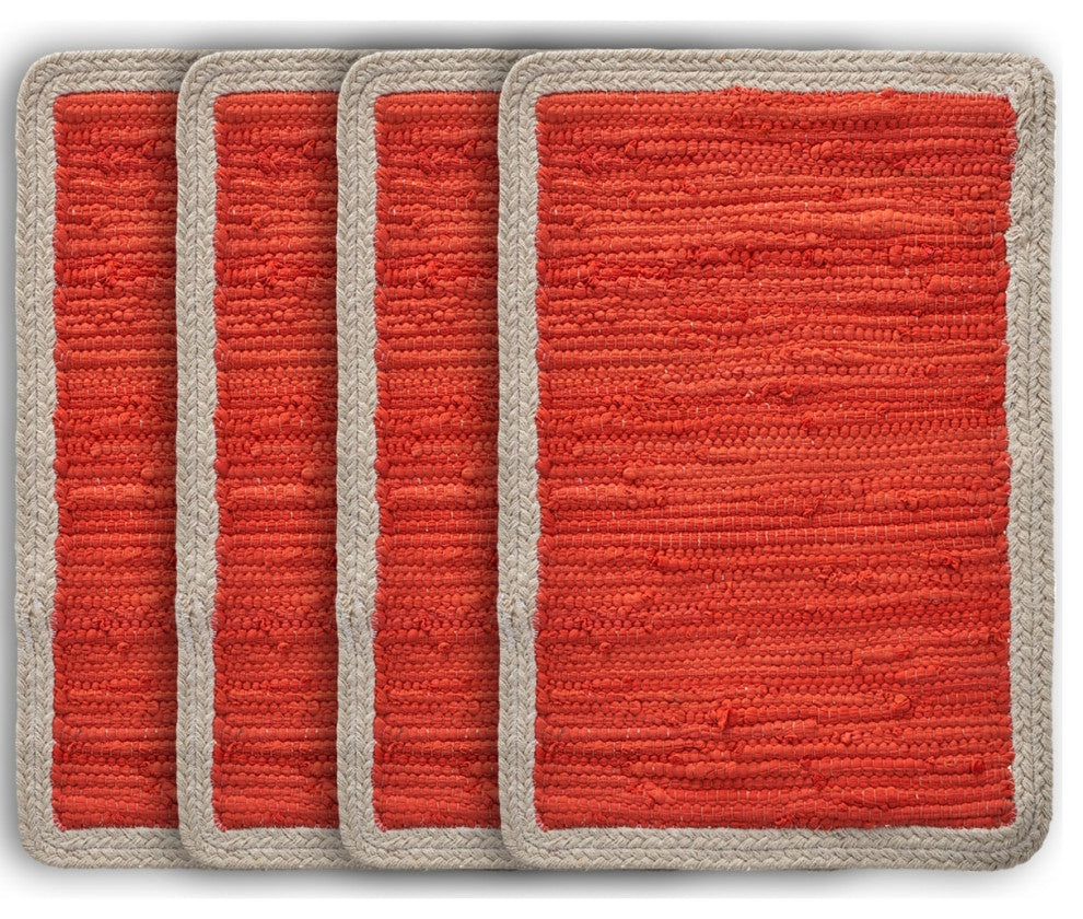 Bordered Orange Place Mat