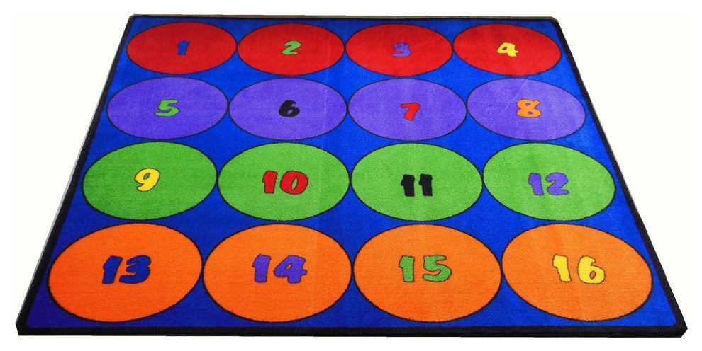 Sitting Circles (16) #2012 6'6"x8'4" Children's Educational and Play Rug