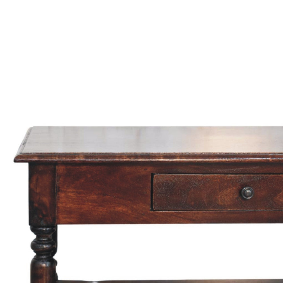 Console Table Turned Legs Cherry Artisan Furniture
