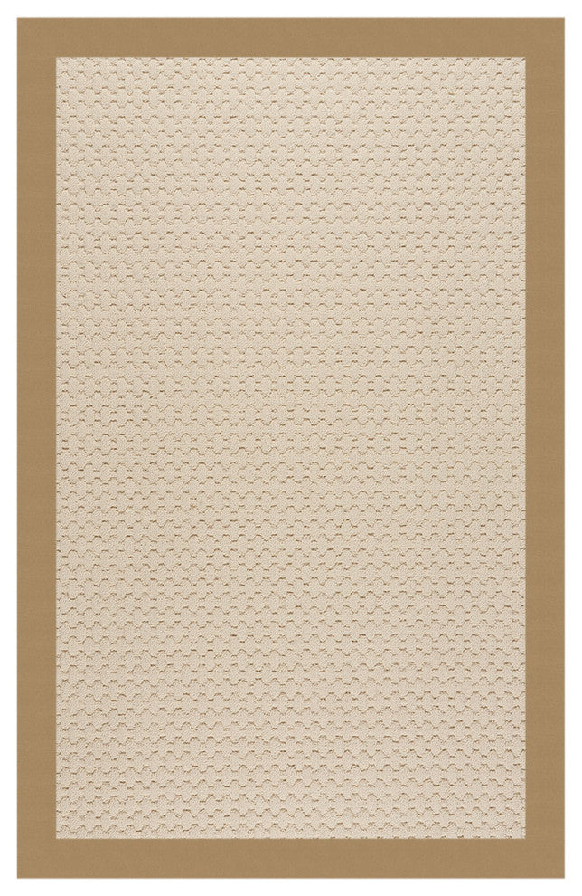 Zoe-Sugar Mountain Machine Tufted Rectangle Rug, Light Gold, 8'x10'
