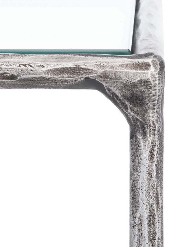 Safavieh Couture Jessa Forged Metal Rectangle Console Table, Silver